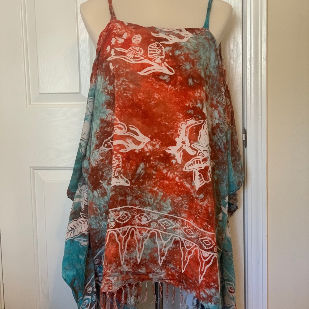 Spaghetti straps swim  wrap